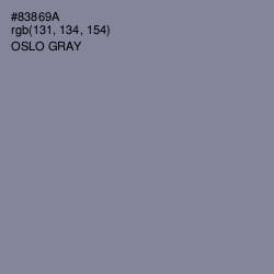 #83869A - Oslo Gray Color Image